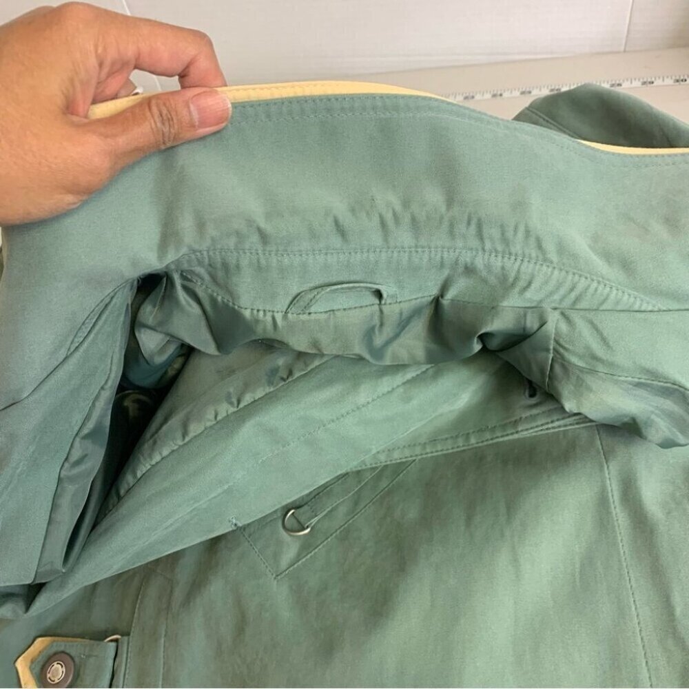 VINTAGE Moss Green Light Fisherman Core Coat Jacket Size M - Picture 15 of 15